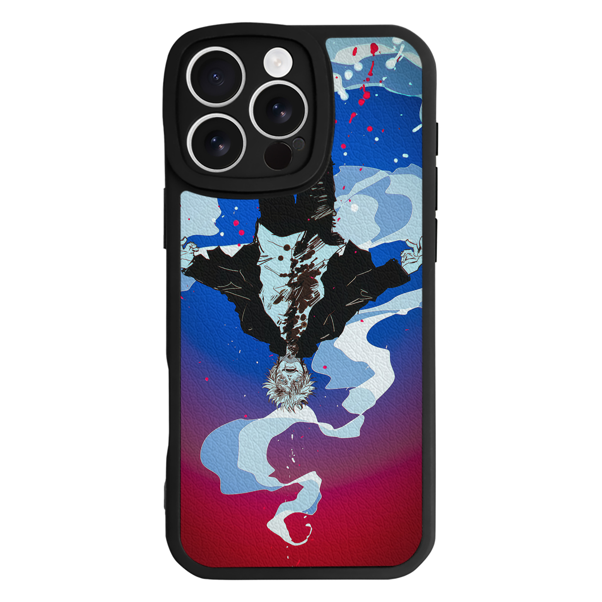 （画像用） 呪術廻戦 Jujutsu Kaisen 【iPhone 16シリーズ対応】シリコンスマホケース（レザー調） 材質：シリコン